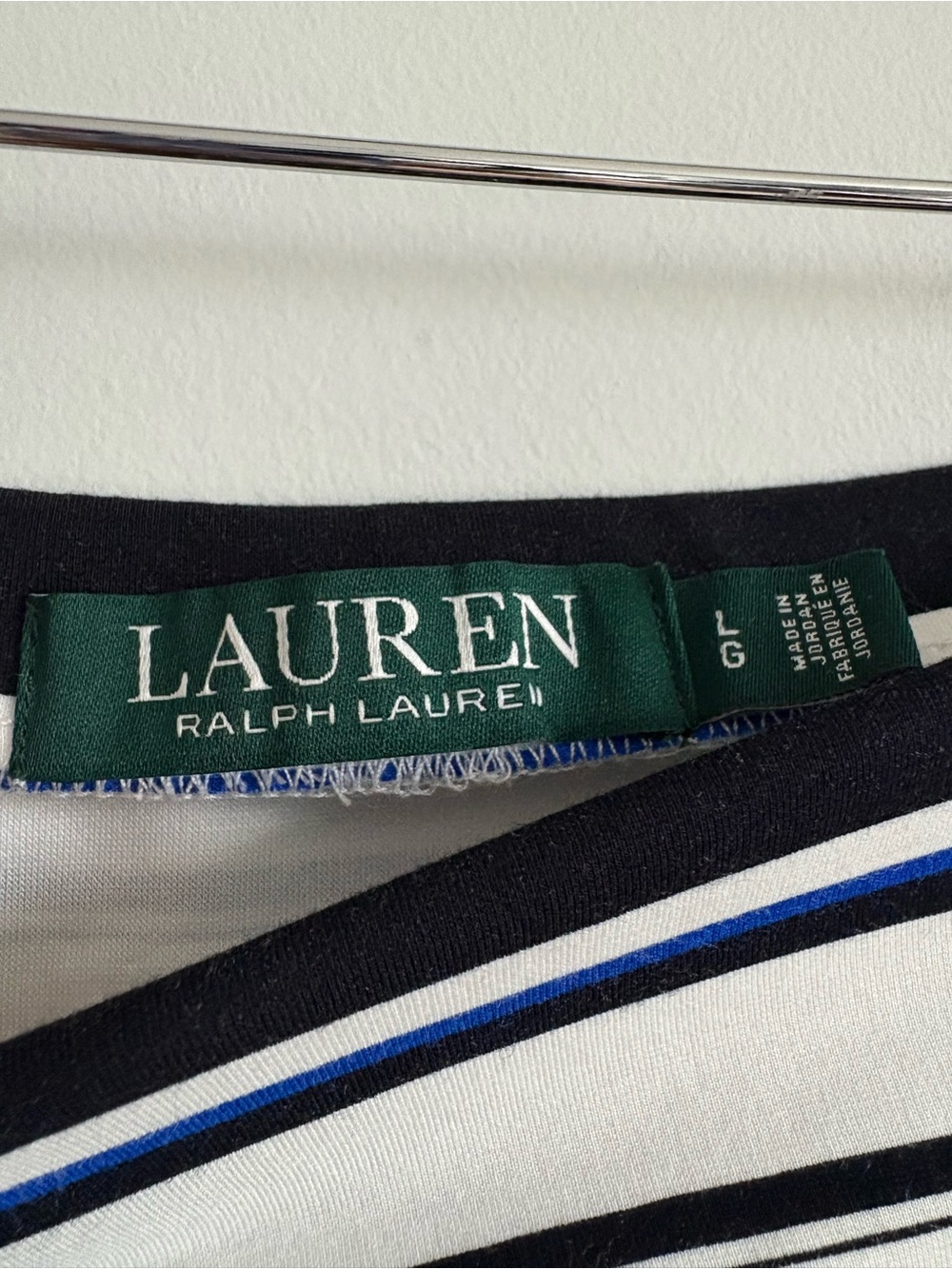 Lauren Ralph Lauren Striped A-Line Midi Skirt | Size Large - Picture 4 of 5
